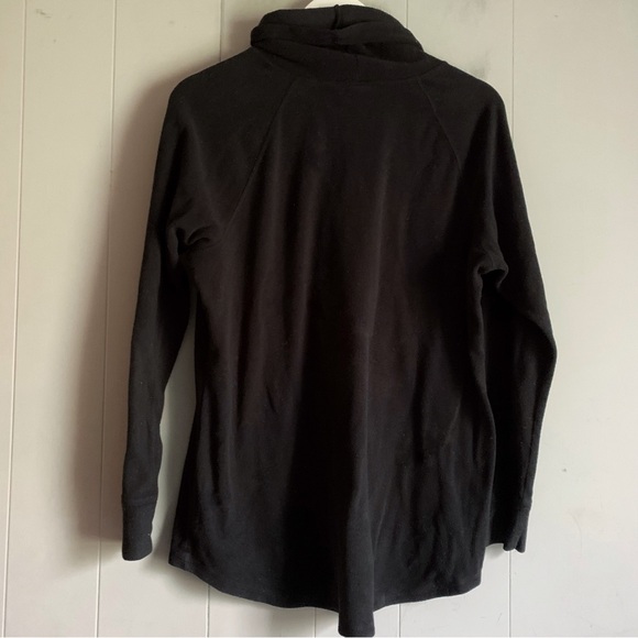 C9 by CHAMPION Active Oversized Drawstring Mock-neck Pullover Black Fleece Top L - Picture 2 of 3